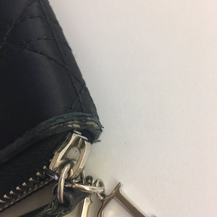 CHRISTIAN Top quality Dior Wallet in Black Fabric