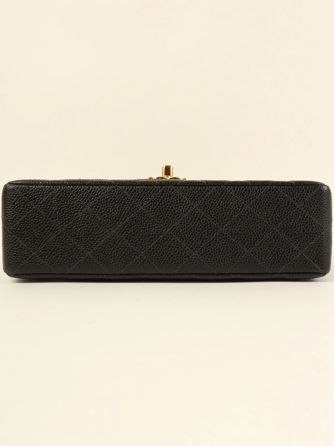 Chanel Around 2003 Made Caviar Skin Classic New Chain Bag 23Cm Black