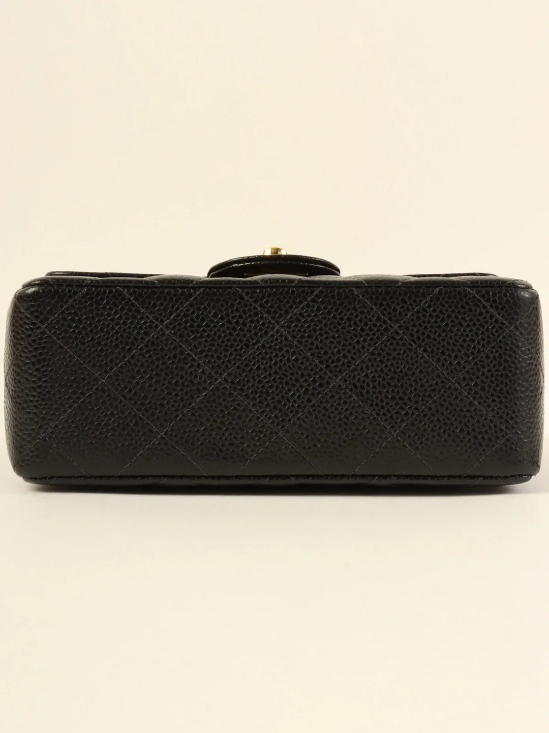 Chanel Around 2003 Made Caviar Skin Classic New Chain Bag Mini Black