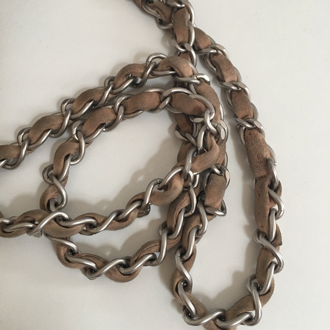 Top Quality Chanel 2.55 Shoulder Bag in Beige Suede