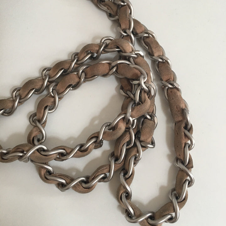 Top Quality Chanel 2.55 Shoulder Bag in Beige Suede