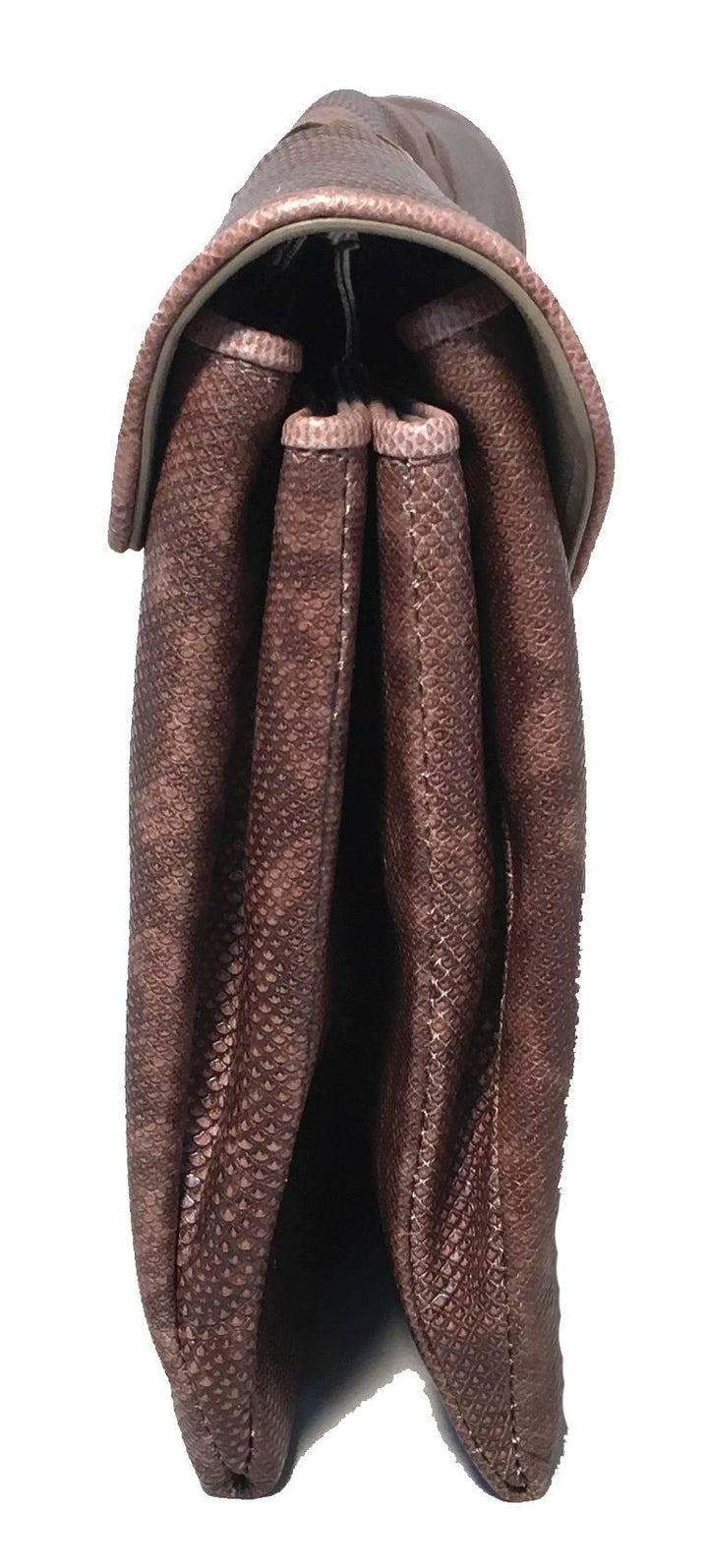 Bottega veneta Brown Lizard Leather Clutch