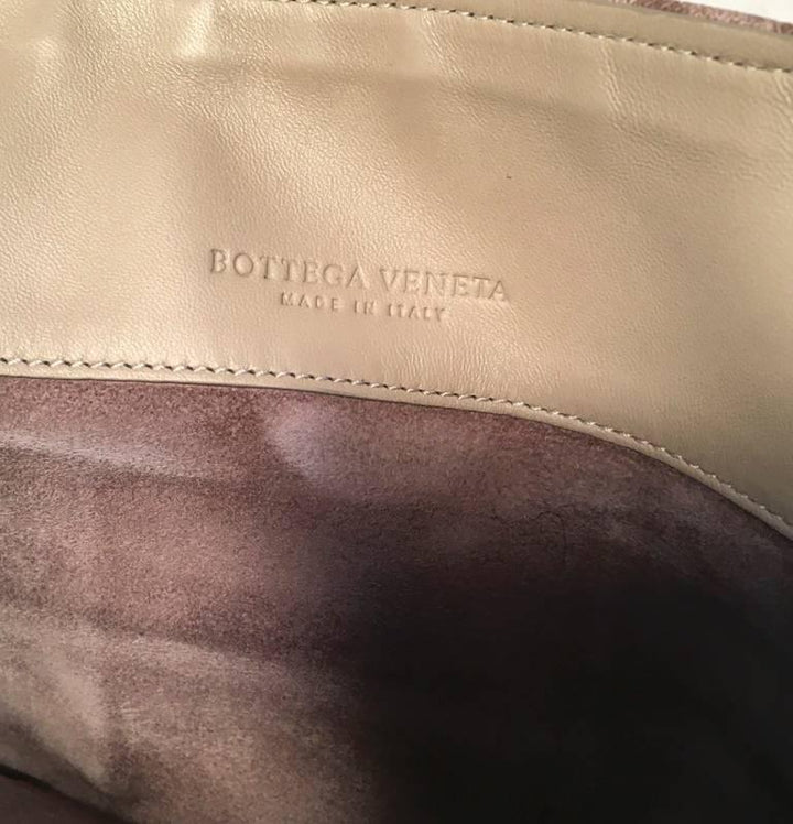 Bottega veneta Brown Lizard Leather Clutch