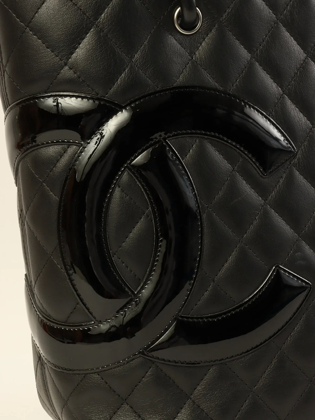 Chanel Around 2010 Made Cambon Tote Bag Black