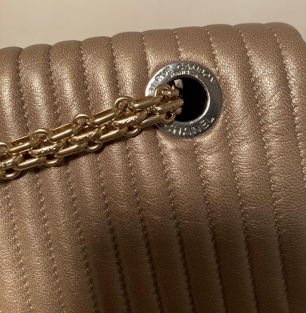 Chanel Vertical Stripe Quilted Reissue Classic New Shoulder Bag