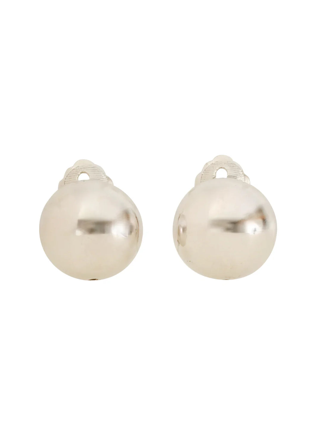 Top quality Dior Dome Design Earrings Silver