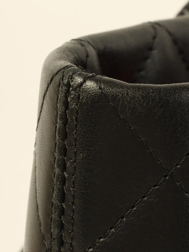 Chanel Around 2010 Made Cambon Tote Bag Black