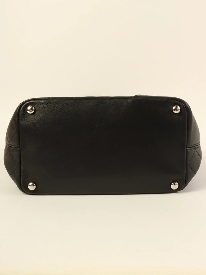 Chanel Around 2010 Made Cambon Tote Bag Black
