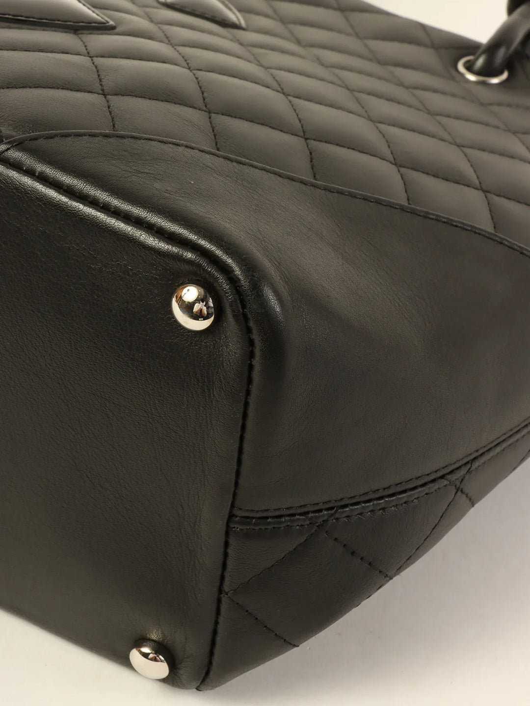 Chanel Around 2010 Made Cambon Tote Bag Black