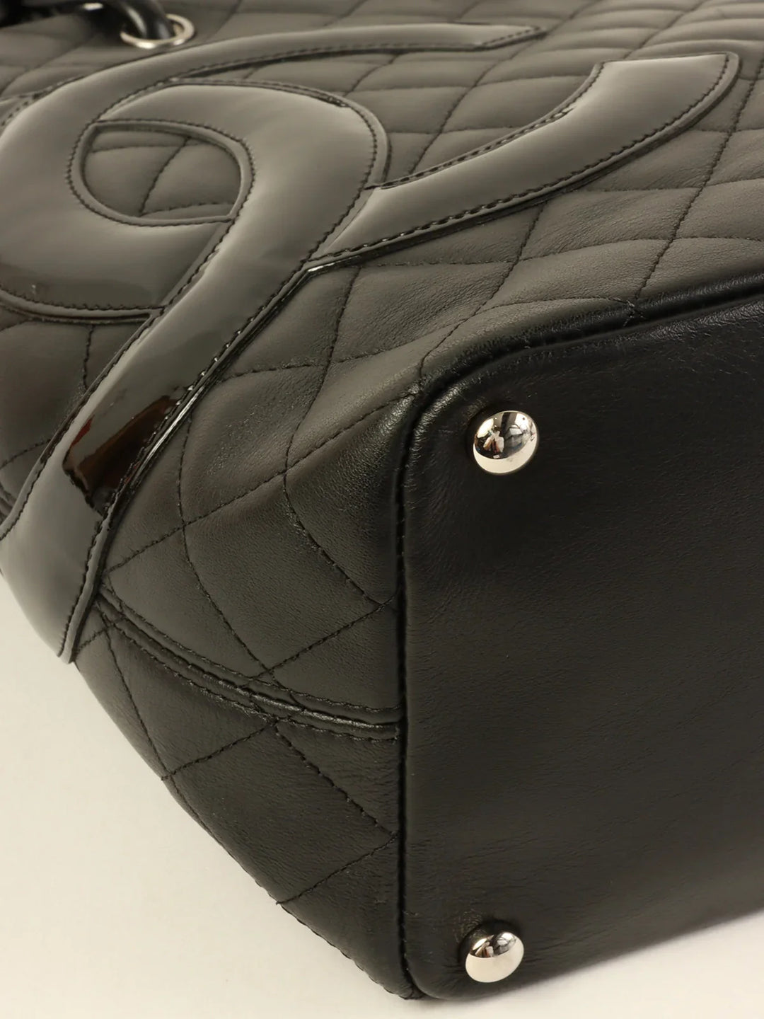Chanel Around 2010 Made Cambon Tote Bag Black
