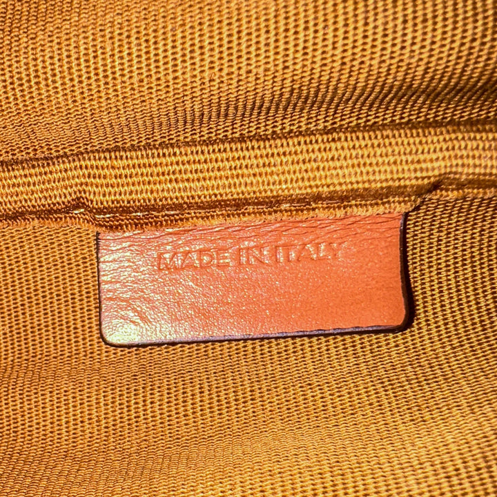 Celine Mini Backpack Folco Triomphe Canvas Calfskin Tan