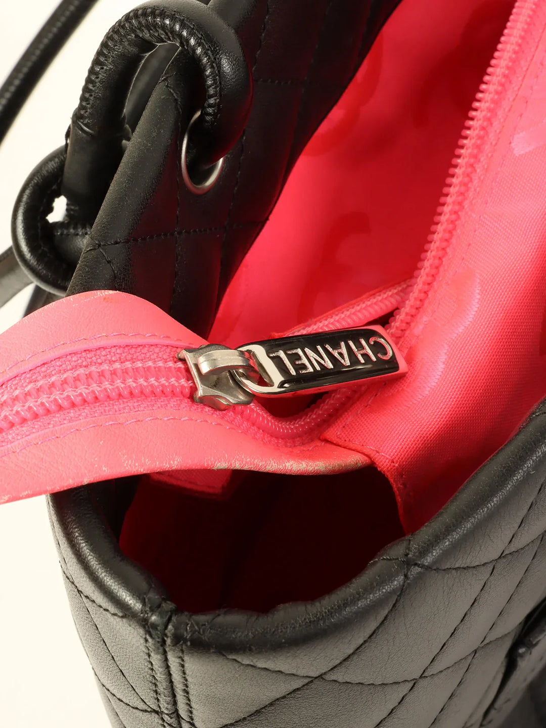 Chanel Around 2010 Made Cambon Tote Bag Black