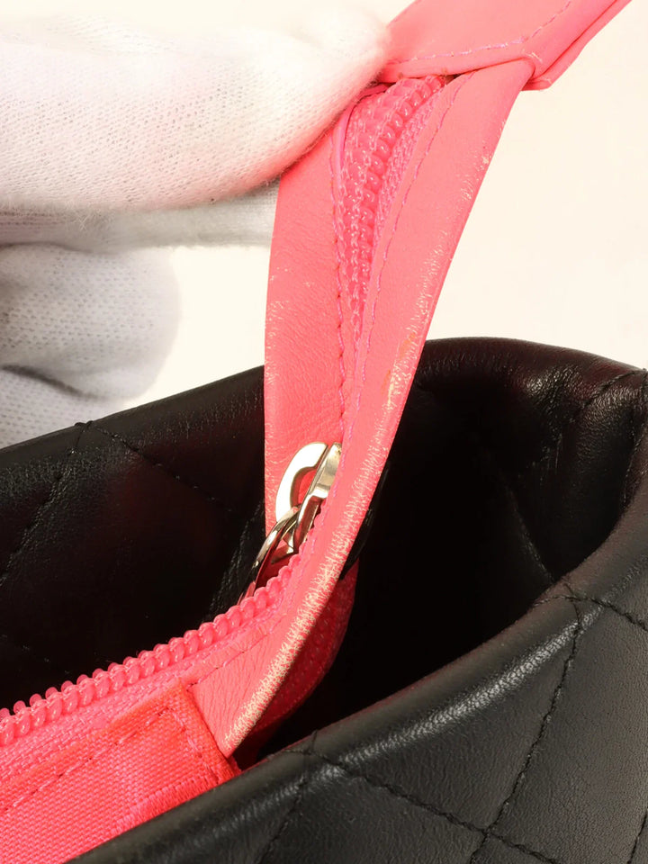 Chanel Around 2010 Made Cambon Tote Bag Black