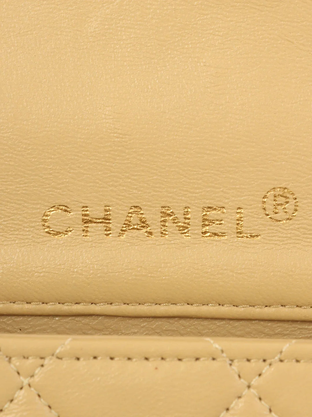 Chanel Around 1990 Made Full New Chain Bag Mini Beige