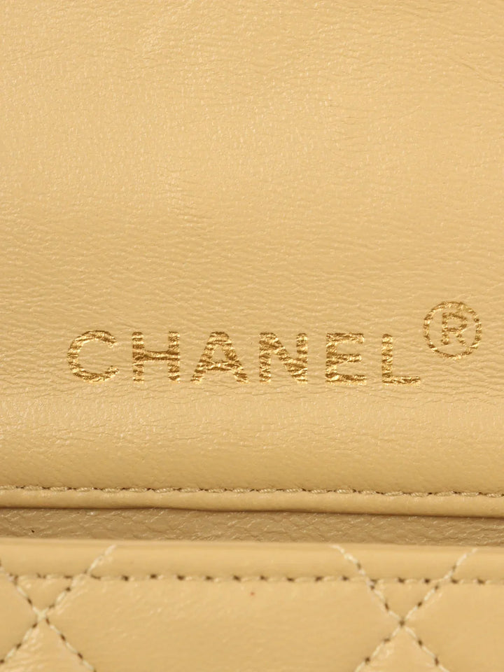 Chanel Around 1990 Made Full New Chain Bag Mini Beige