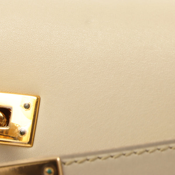 Premium Handmade Hermes 2001 Made Kelly Ado Pm Cream