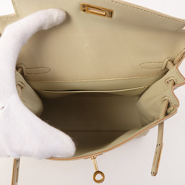 Premium Handmade Hermes 2001 Made Kelly Ado Pm Cream