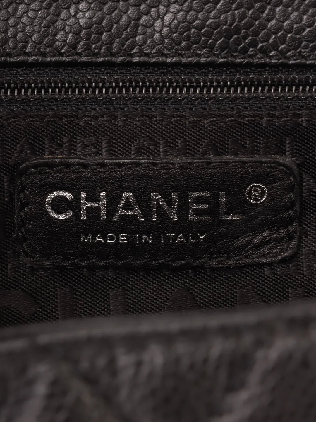 Chanel Around 2005 Made Caviar Skin 2.55 Shoulder Bag Black
