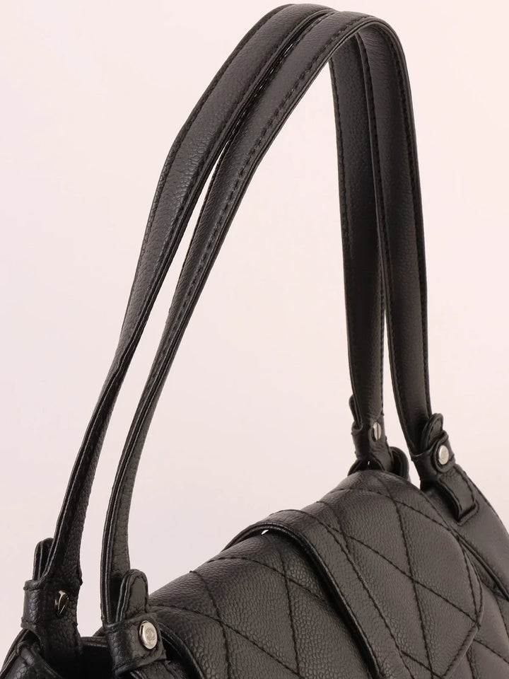 Chanel Around 2005 Made Caviar Skin 2.55 Shoulder Bag Black