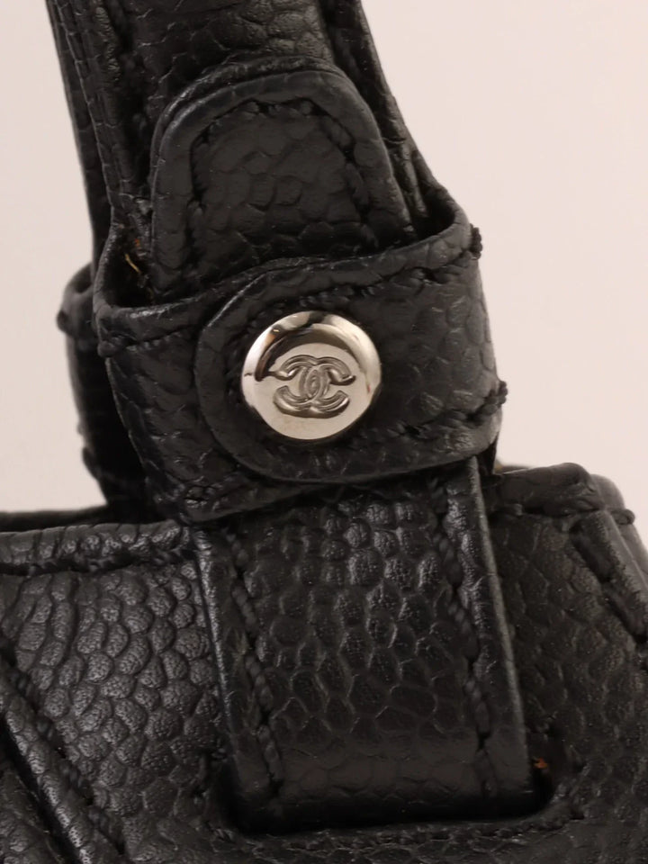 Chanel Around 2005 Made Caviar Skin 2.55 Shoulder Bag Black