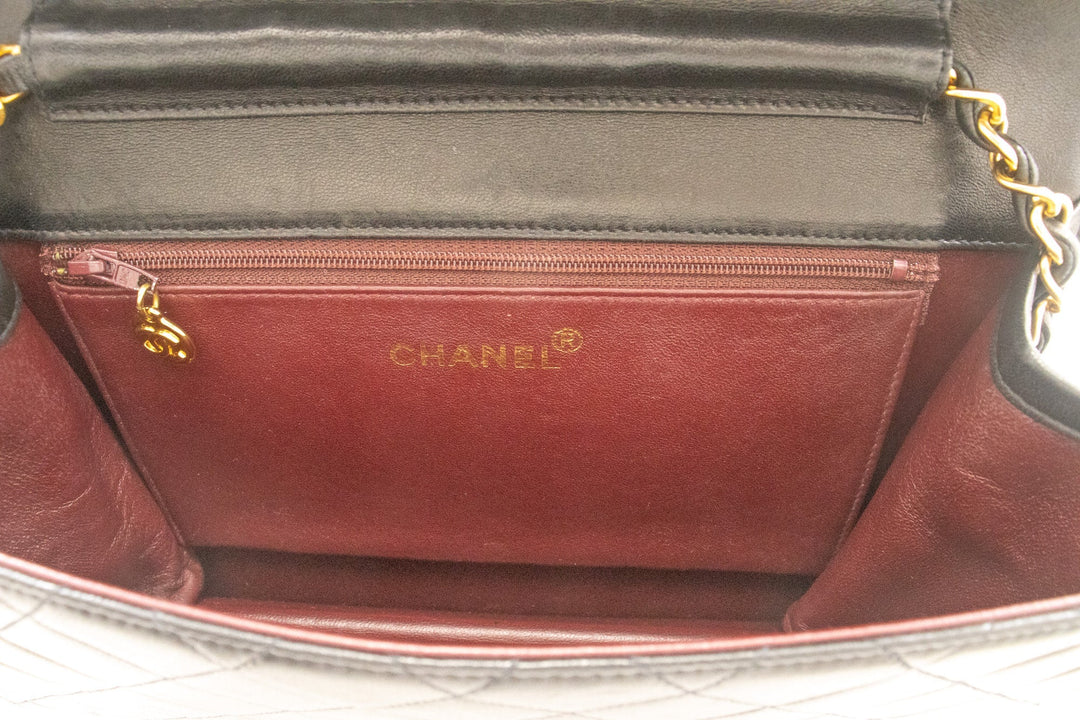 Top Quality Chanel Chain Shoulder Bag Clutch Black Quilted New Lambskin Purse