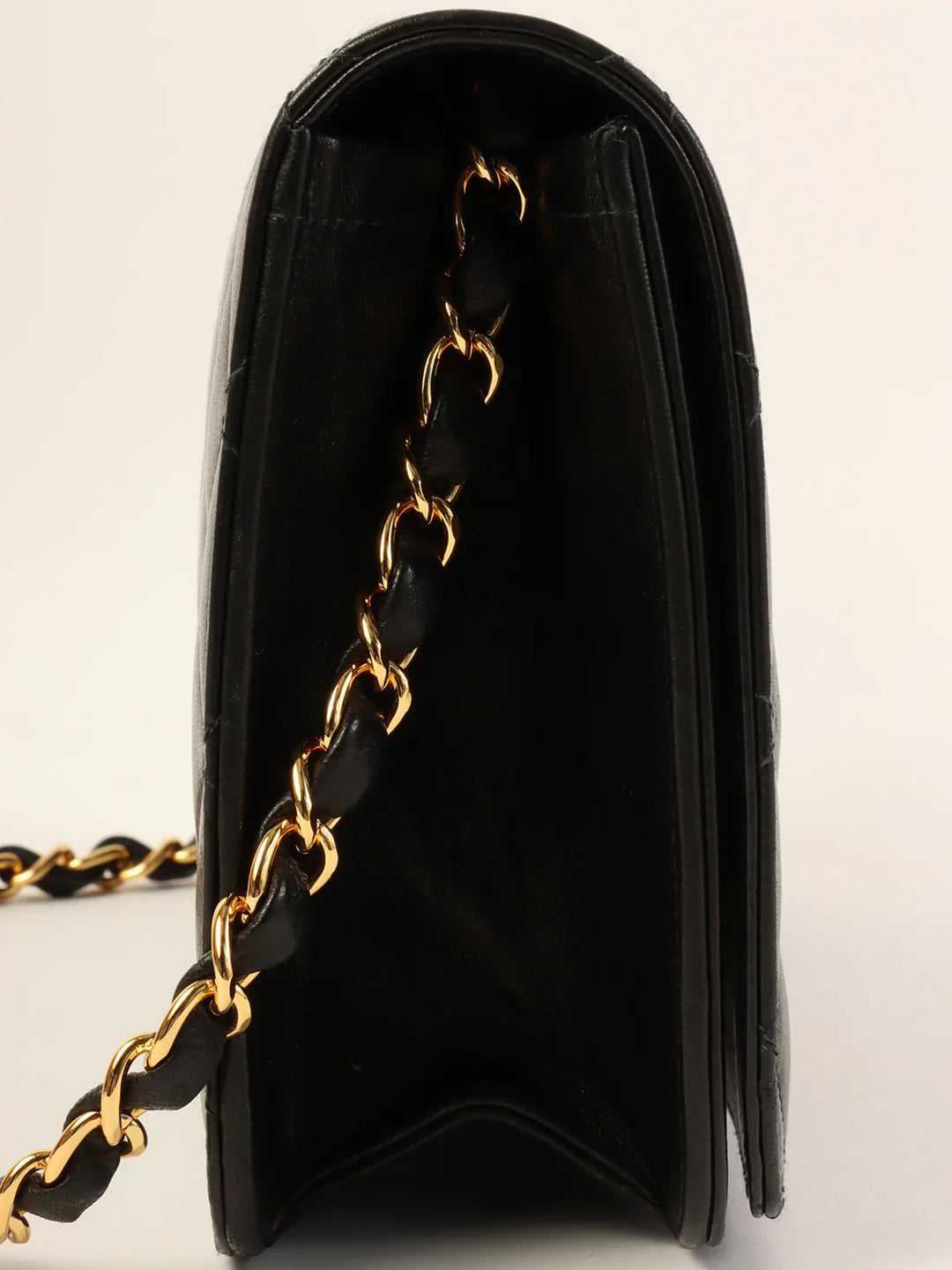 Chanel Around 2004 Made Full New Turn-Lock Chain Bag Black