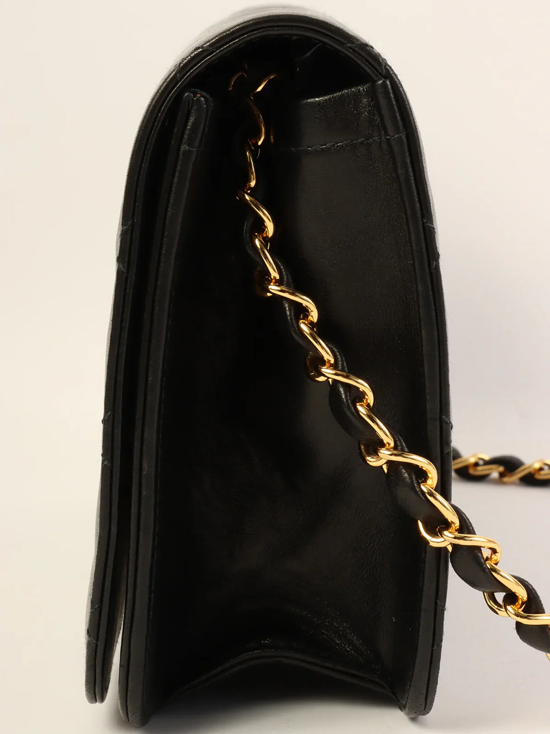 Chanel Around 2004 Made Full New Turn-Lock Chain Bag Black