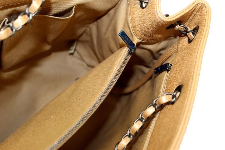 Top Quality Chanel Brown Caviar Leather Large Shopping Tote Bag