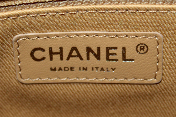 Top Quality Chanel Brown Caviar Leather Large Shopping Tote Bag