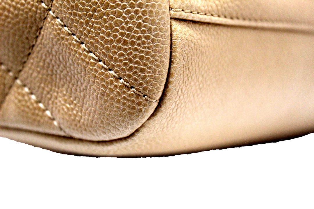 Top Quality Chanel Brown Caviar Leather Large Shopping Tote Bag