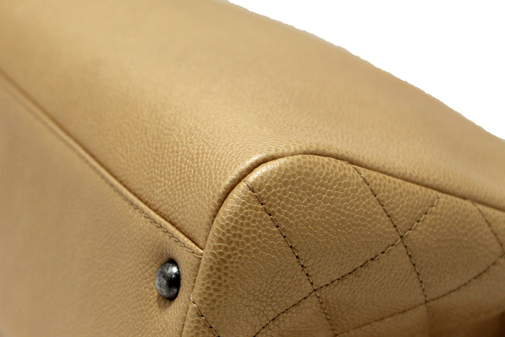 Top Quality Chanel Brown Caviar Leather Large Shopping Tote Bag