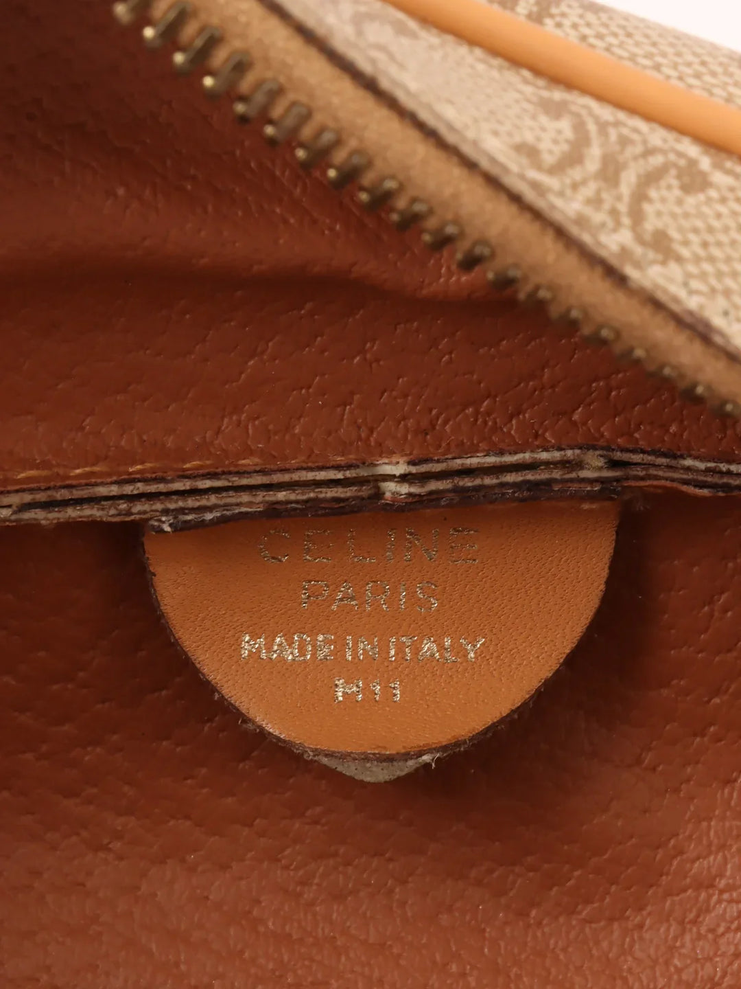 Celine Macadam Pattern Waict Bag Beige