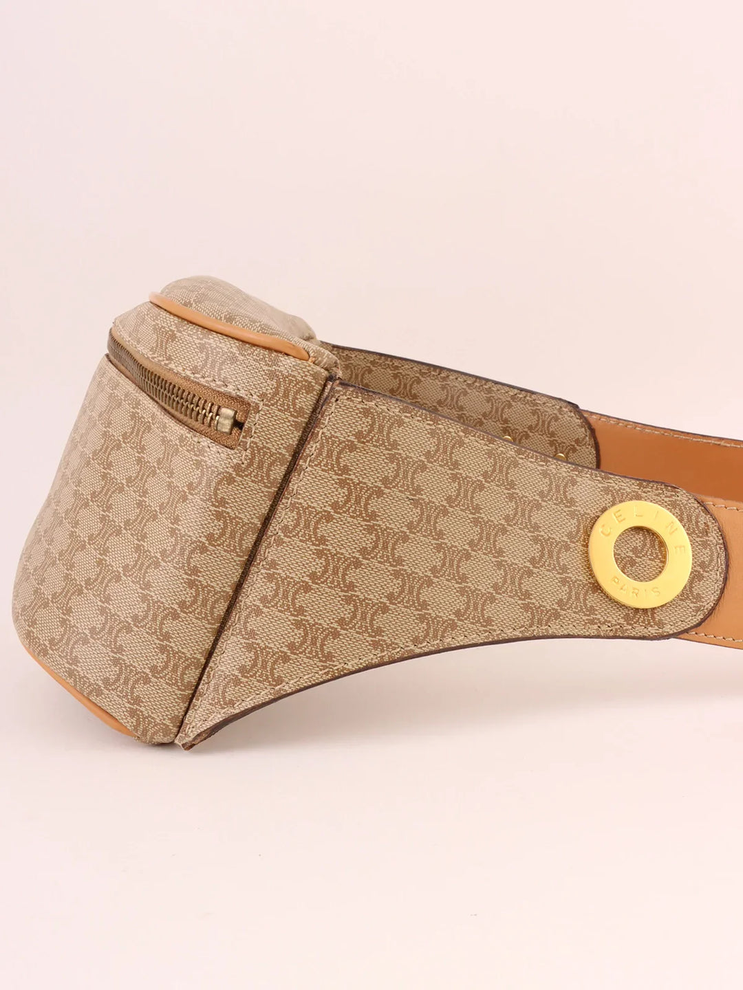 Celine Macadam Pattern Waict Bag Beige