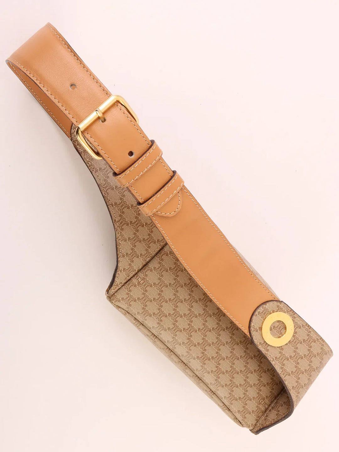 Celine Macadam Pattern Waict Bag Beige