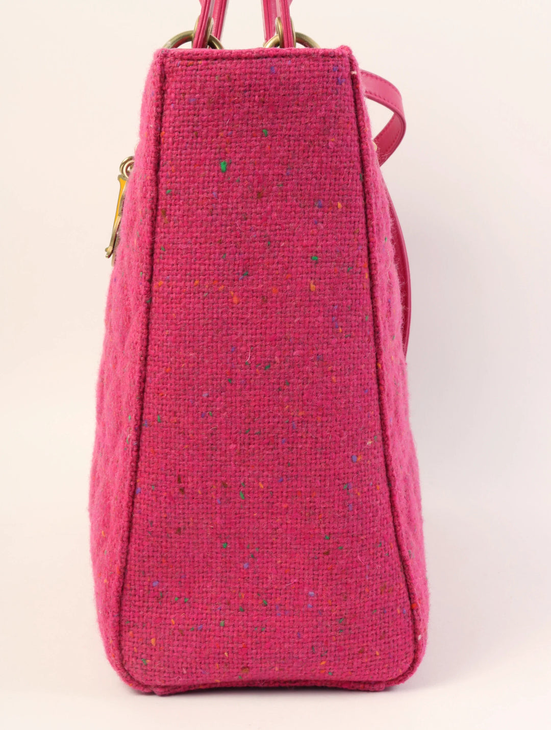 Top quality Dior Tweed Lady  2Way Bag L Pink/Multi