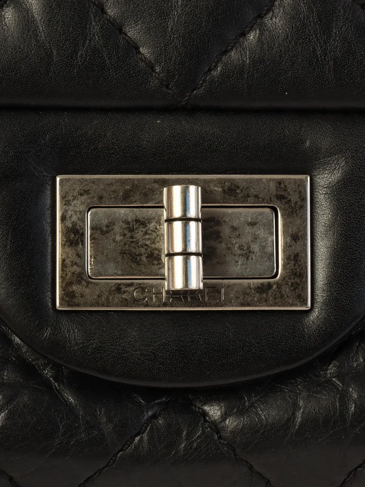 Chanel Around 2011 Made 2.55 Chain Shoulder Bag Black