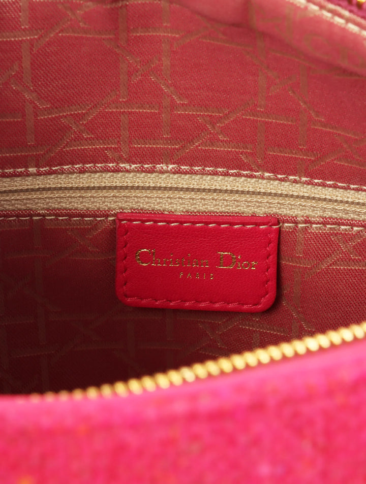 Top quality Dior Tweed Lady  2Way Bag L Pink/Multi