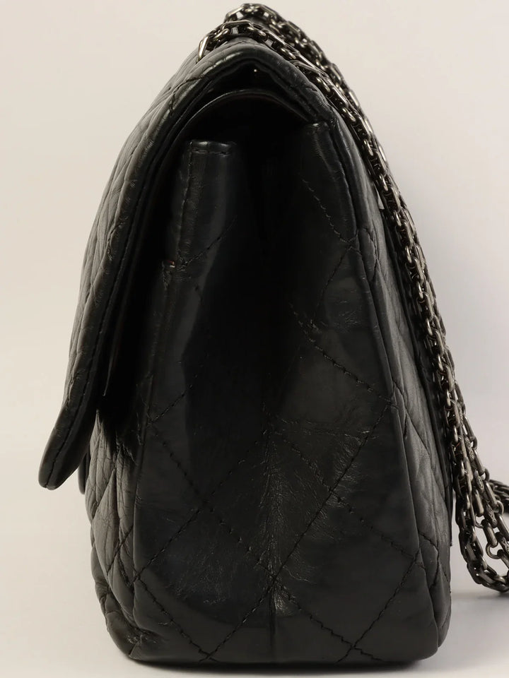 Chanel Around 2011 Made 2.55 Chain Shoulder Bag Black