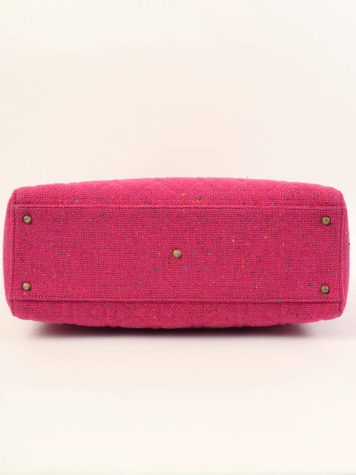 Top quality Dior Tweed Lady  2Way Bag L Pink/Multi