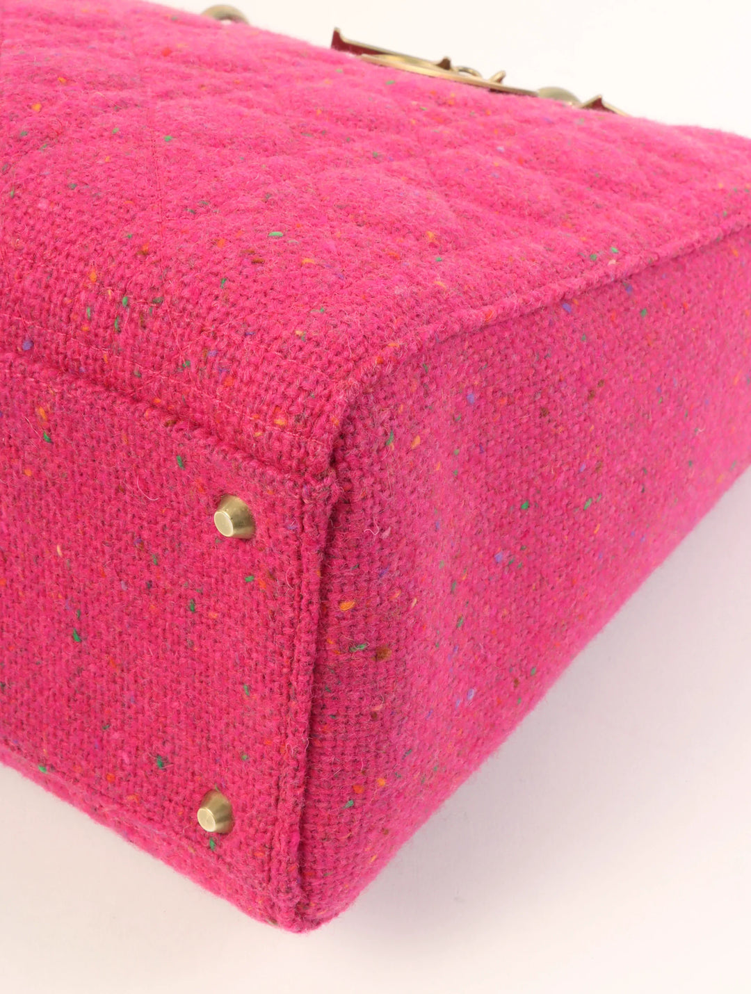 Top quality Dior Tweed Lady  2Way Bag L Pink/Multi