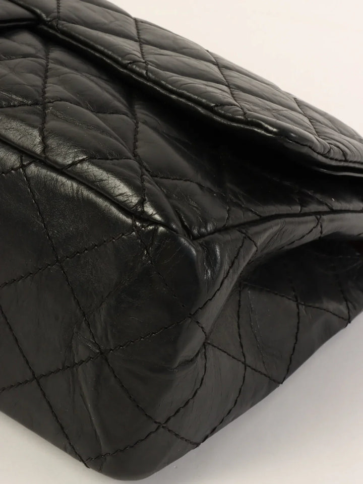 Chanel Around 2011 Made 2.55 Chain Shoulder Bag Black