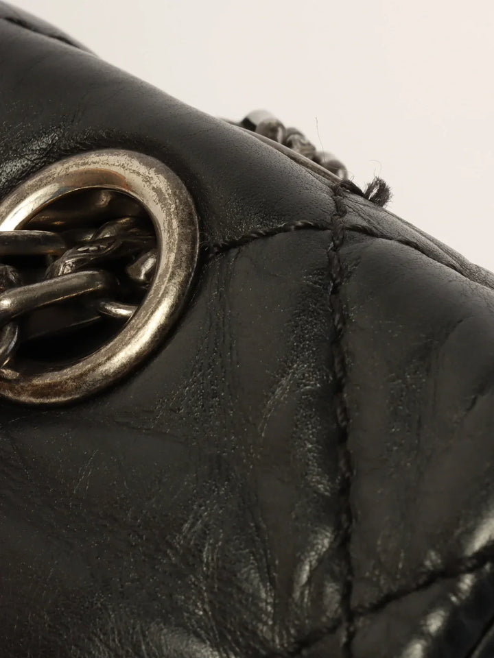 Chanel Around 2011 Made 2.55 Chain Shoulder Bag Black