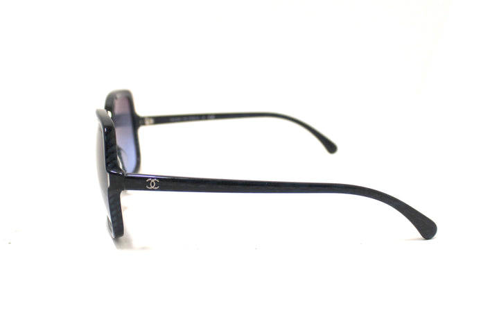Top Quality Chanel Blue Tortoise Square Sunglasses