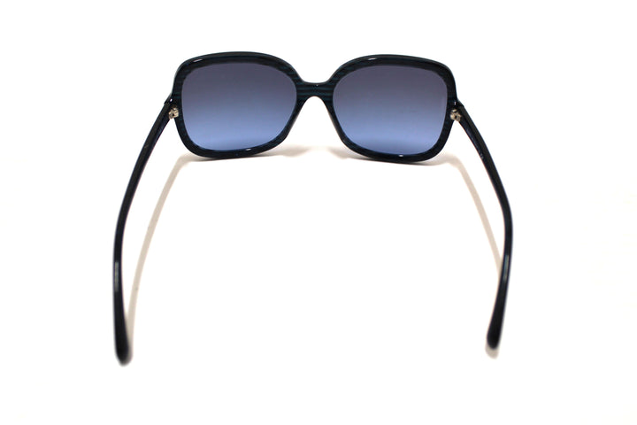 Top Quality Chanel Blue Tortoise Square Sunglasses