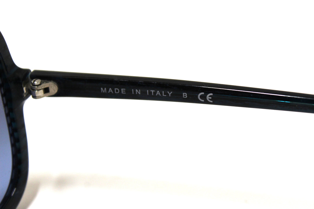 Top Quality Chanel Blue Tortoise Square Sunglasses