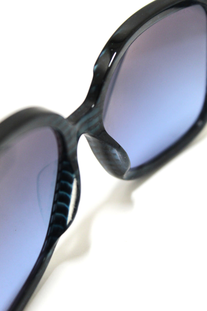 Top Quality Chanel Blue Tortoise Square Sunglasses