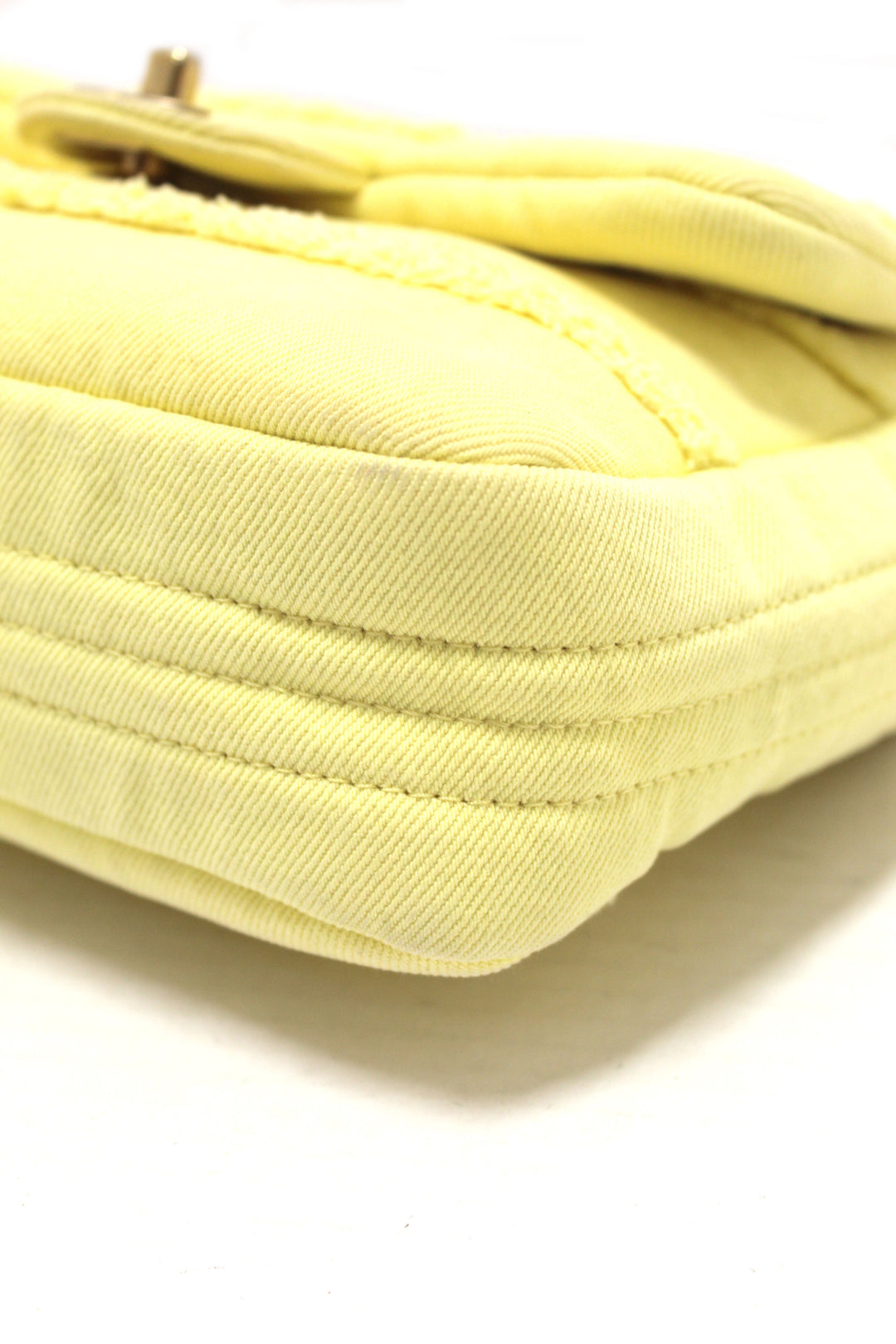 Top Quality Chanel Yellow Denim CoCo Flap Messenger Bag