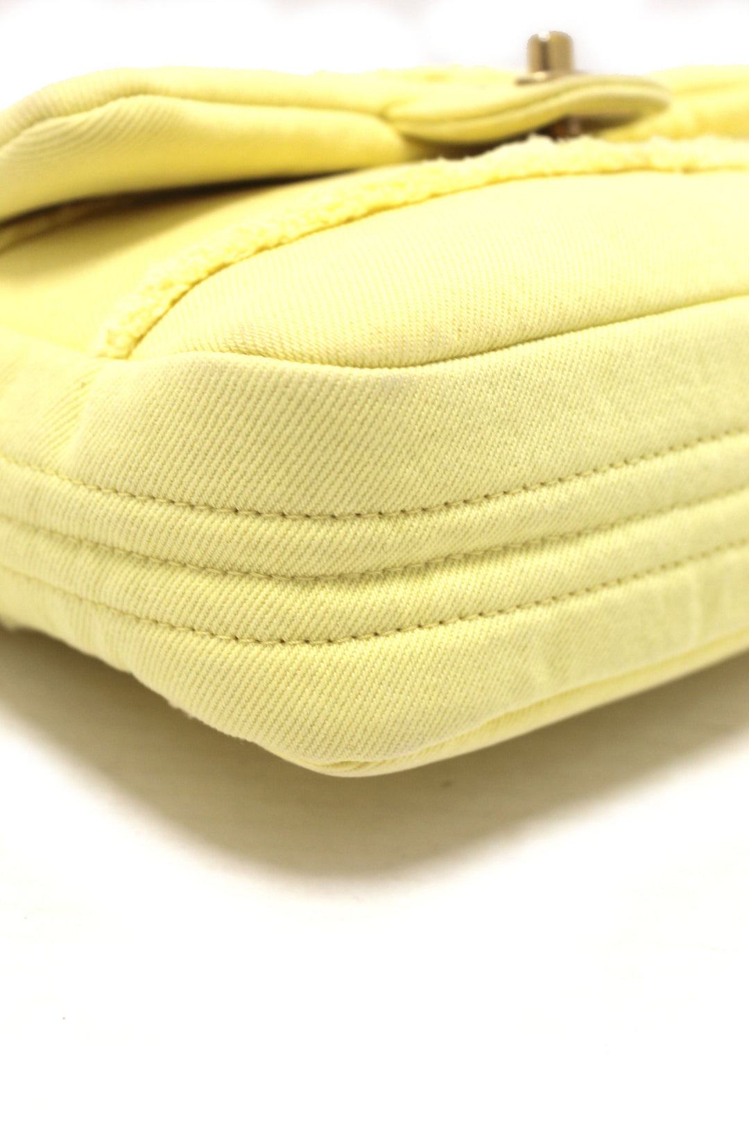 Top Quality Chanel Yellow Denim CoCo Flap Messenger Bag