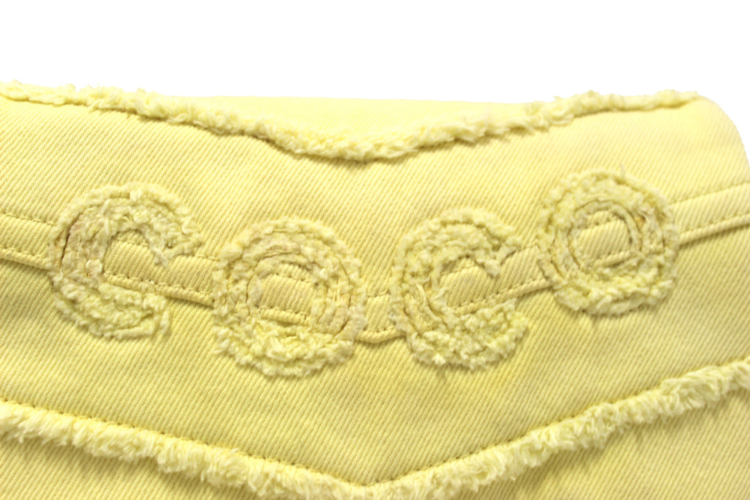 Top Quality Chanel Yellow Denim CoCo Flap Messenger Bag