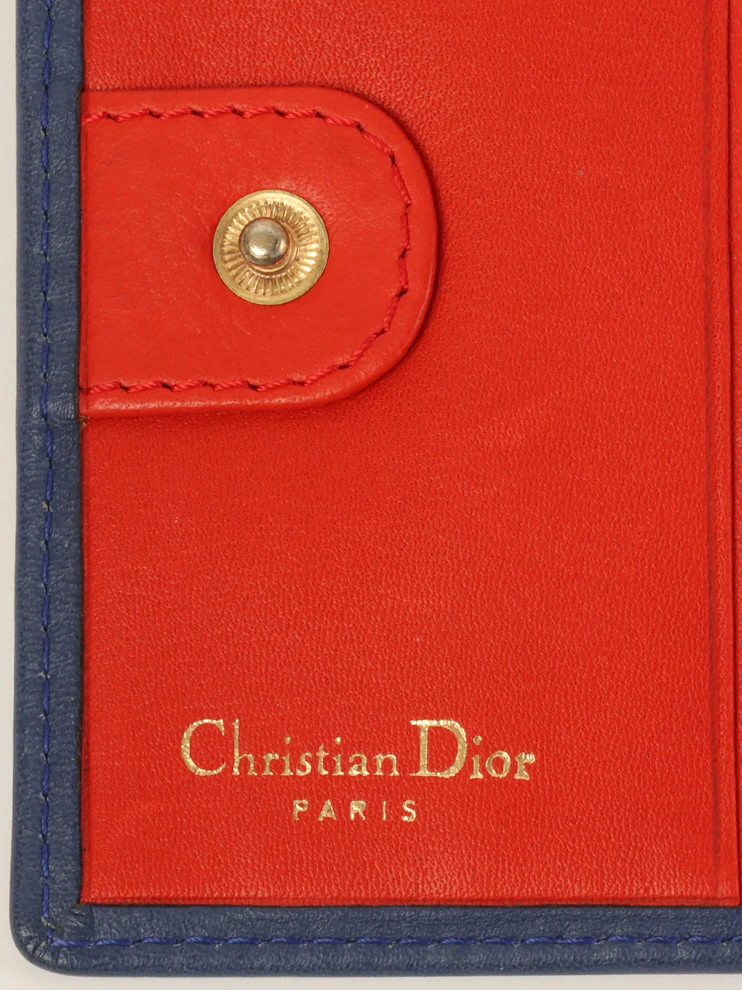 Top quality Dior Logo Plate Wallet Blue